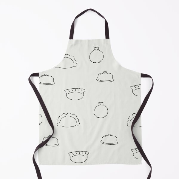 Item preview, Dumplings Black Art Print designed and sold by lineartdesigns.