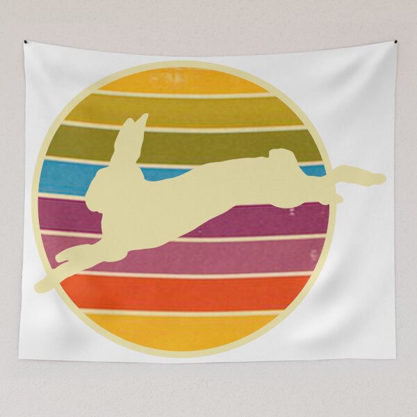 Item preview, White Rabbit Vintage Sunset - Distressed Retro Design designed and sold by elevens.