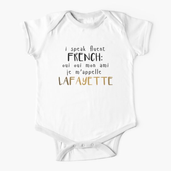 Fluent French Short Sleeve Baby One-Piece