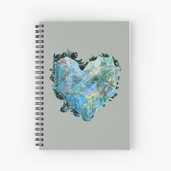 Tree Canopies in a Crystal Heart Spiral Notebook