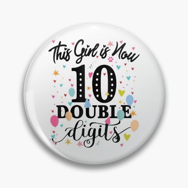 Item preview, 10th Birthday Gifts This Girl Is Now 10 Double Digits T-Shirt designed and sold by CyntoyaTatum.