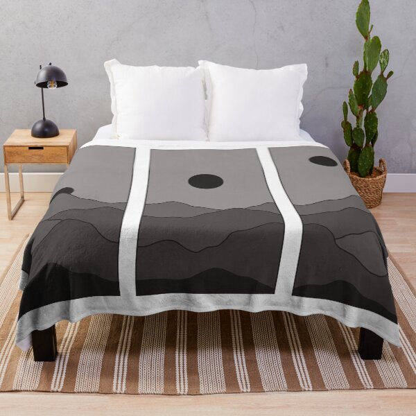 Item preview, Mountain Grayscale 3 Panel designed and sold by statonka.