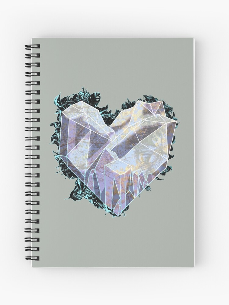 Thumbnail 1 of 3, Journal, Tree Canopies in a Purple Crystal Heart designed and sold by AheraRoses.