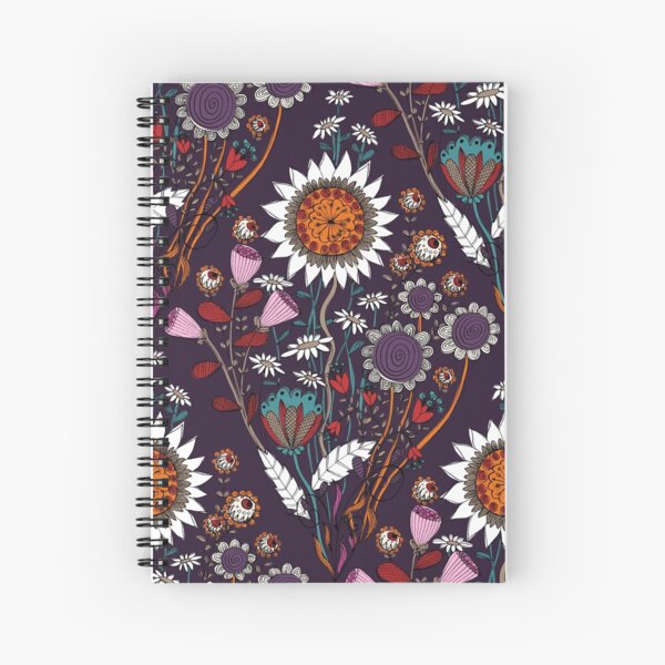 Purple Boheme Spiral Notebook