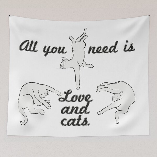 Item preview, All you need is love and cats designed and sold by LicencaPoetica.