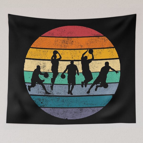Item preview, vintage Basketball players Low Poly Basketball Gift designed and sold by freeArt10.