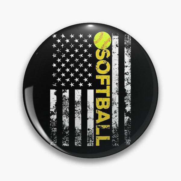 Artikelvorschau, Amerikanische Flagge Softball Team Geschenk T-Shirt entworfen und verkauft von CyntoyaTatum.