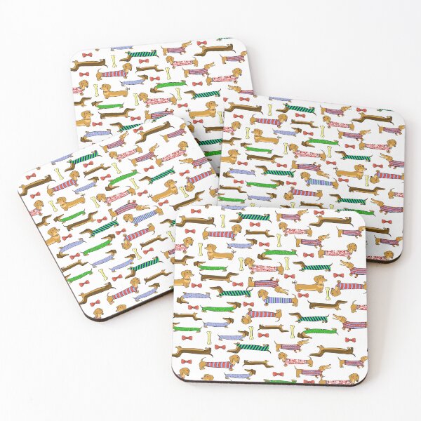 Item preview, Adorable Dachshund Wearing Clothes Patterns designed and sold by Clitus.