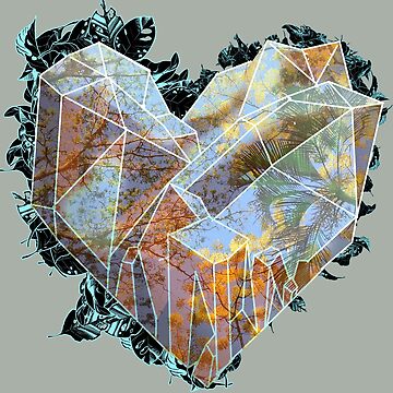 Artwork thumbnail, Tree Canopies in an Orange-Tinted Crystal Heart by AheraRoses