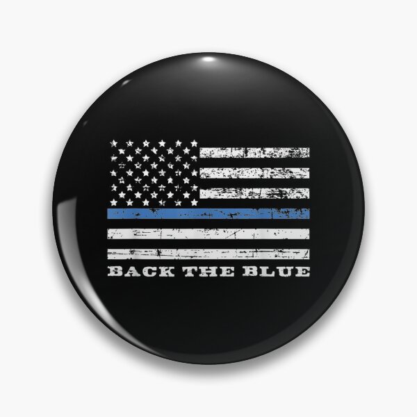 Item preview, Back the Blue Thin Blue Line American Flag Police Support T-Shirt designed and sold by CyntoyaTatum.