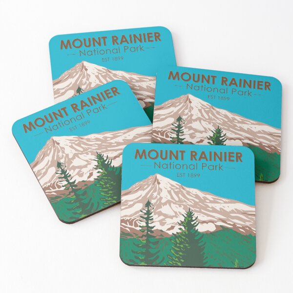 Item preview, Mount Rainier National Park Washington Vintage designed and sold by KrisSidDesigns.