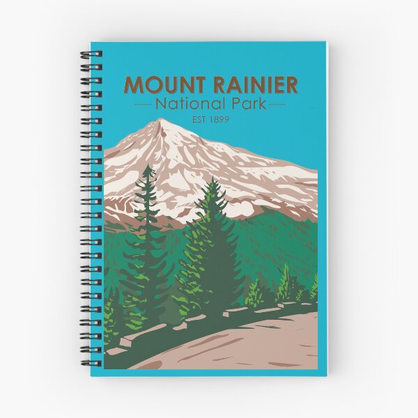 Artikelvorschau, Mount Rainier Nationalpark Washington Vintage entworfen und verkauft von KrisSidDesigns.