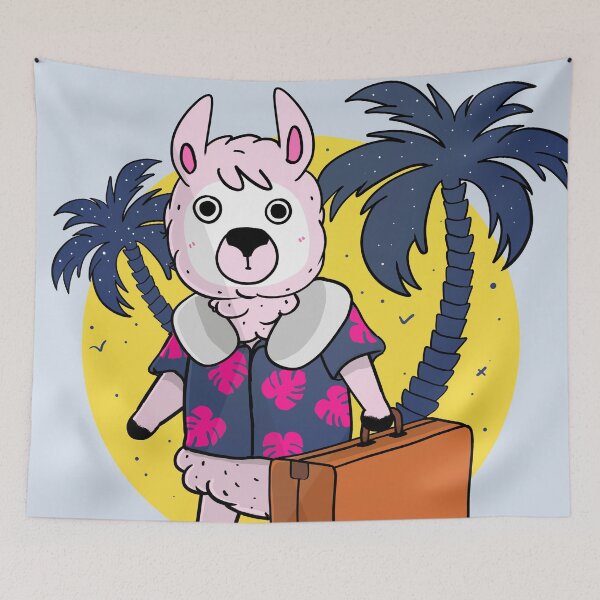 Item preview, Llama de vacaciones designed and sold by Spacepaprika.