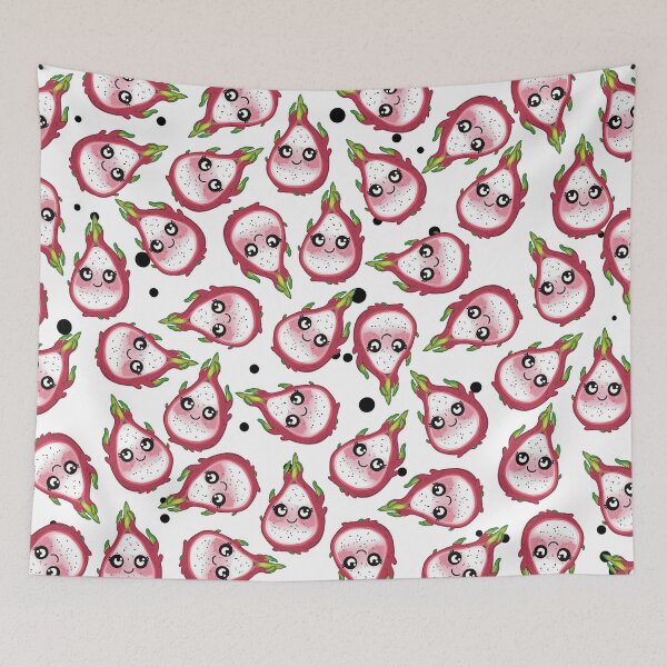 Item preview, Cute Dragon Fruit Pattern Small With Dots designed and sold by Druid Soup.