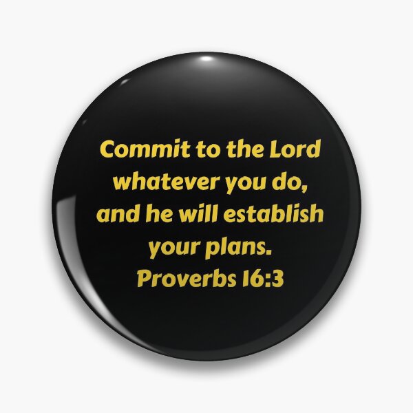 Artikelvorschau, Bible Verse Proverbs 16:3 entworfen und verkauft von Prayingwarrior.