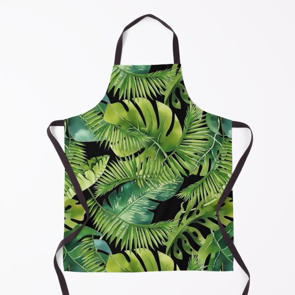 Item preview, Lush Green Monstera And Palm Leaf Pattern designed and sold by artsandsoul.