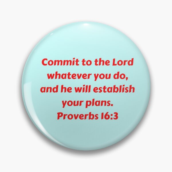 Artikelvorschau, Bible Verse Proverbs 16:3 entworfen und verkauft von Prayingwarrior.