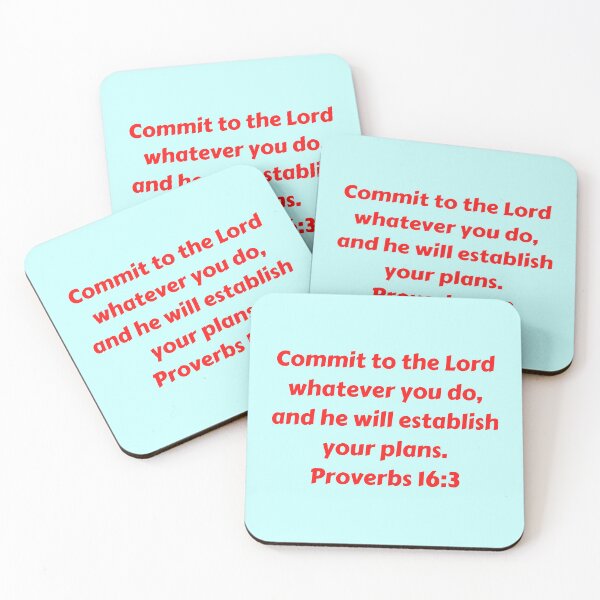 Artikelvorschau, Bible Verse Proverbs 16:3 entworfen und verkauft von Prayingwarrior.