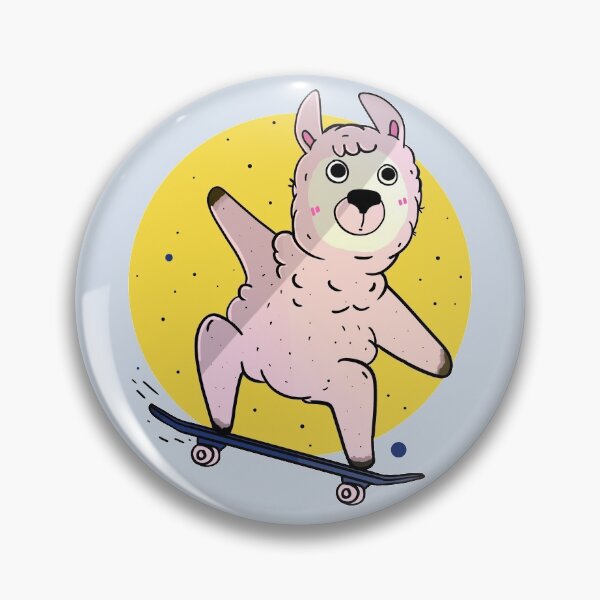 Item preview, Skate Llama designed and sold by Spacepaprika.