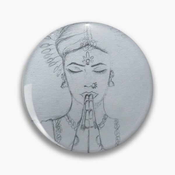 Item preview, Odissi Dancer Portrait designed and sold by LataArtStudio.