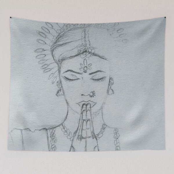 Item preview, Odissi Dancer Portrait designed and sold by LataArtStudio.