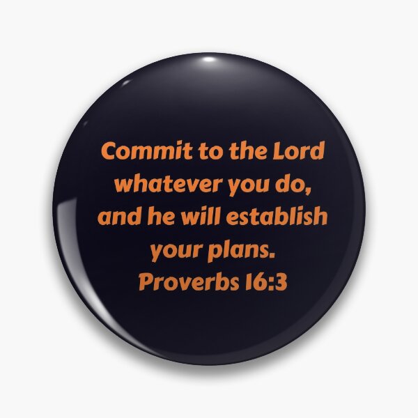 Item preview, Bible Verse Proverbs 16:3 designed and sold by Prayingwarrior.