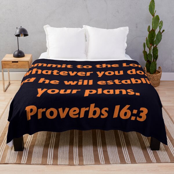 Item preview, Bible Verse Proverbs 16:3 designed and sold by Prayingwarrior.