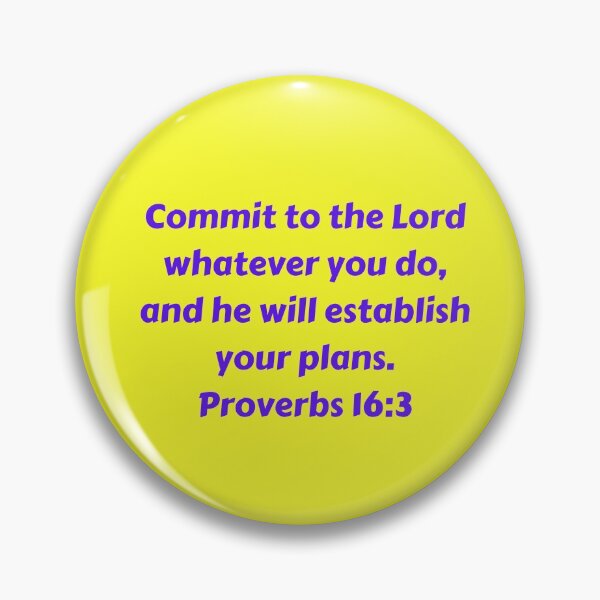 Artikelvorschau, Bible Verse Proverbs 16:3 entworfen und verkauft von Prayingwarrior.