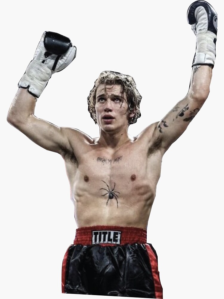 "vinnie hacker boxing" Sticker by ThePodcastStore Redbubble