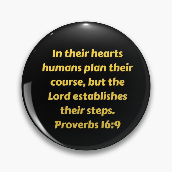 Artikelvorschau, Bible Verse Proverbs 16:9 entworfen und verkauft von Prayingwarrior.