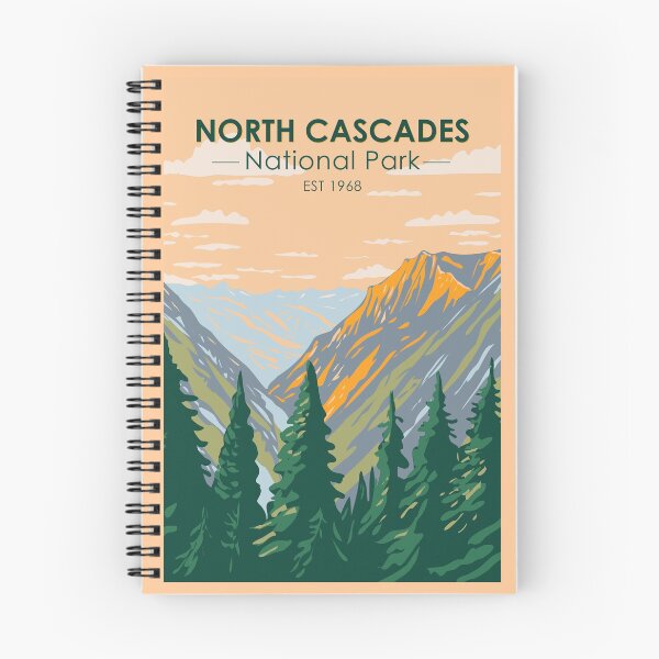 Item preview, North Cascades National Park Washington Vintage designed and sold by KrisSidDesigns.