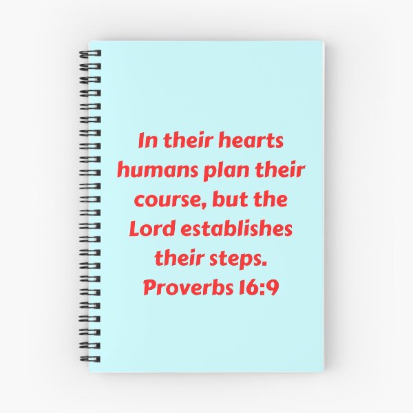 Artikelvorschau, Bible Verse Proverbs 16:9 entworfen und verkauft von Prayingwarrior.