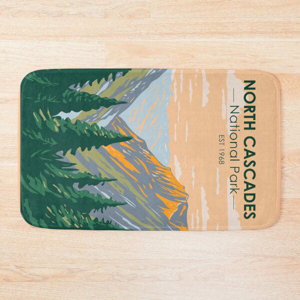 Item preview, North Cascades National Park Washington Vintage designed and sold by KrisSidDesigns.