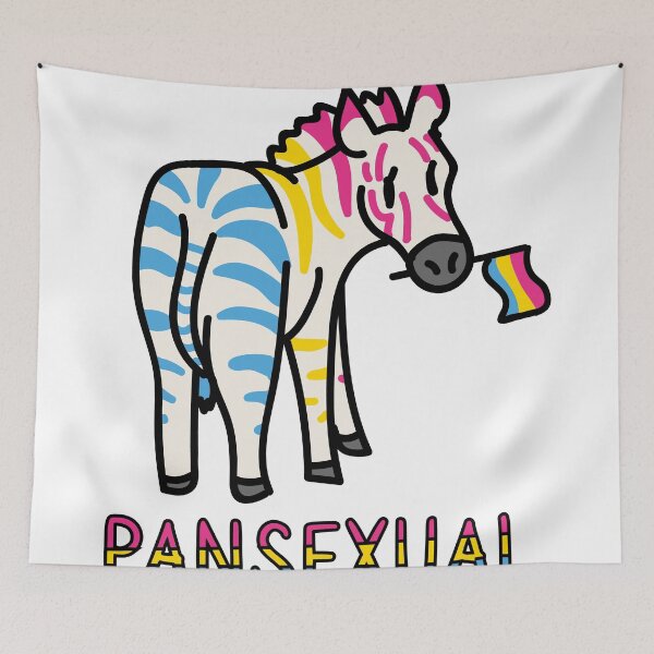 Item preview, Pansexual Zebra designed and sold by Natalie Bromer.