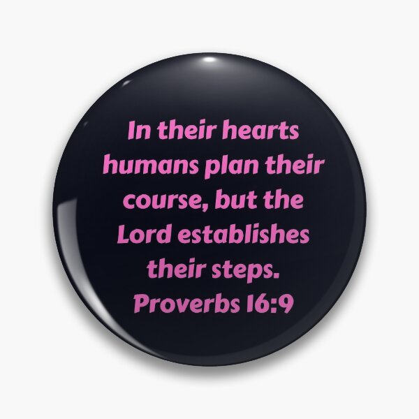 Artikelvorschau, Bible Verse Proverbs 16:9 entworfen und verkauft von Prayingwarrior.