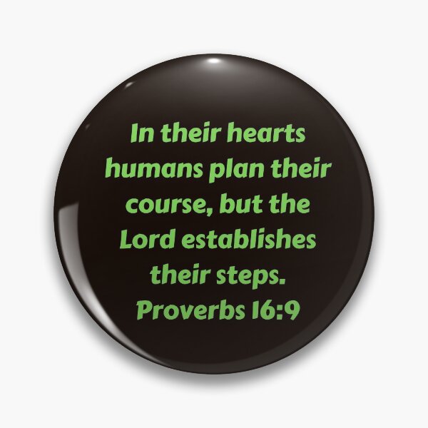 Artikelvorschau, Bible Verse Proverbs 16:9 entworfen und verkauft von Prayingwarrior.