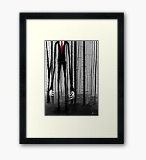 Slenderman Framed Print