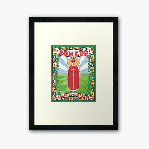 Archbishop Romero Icon Framed Art Print