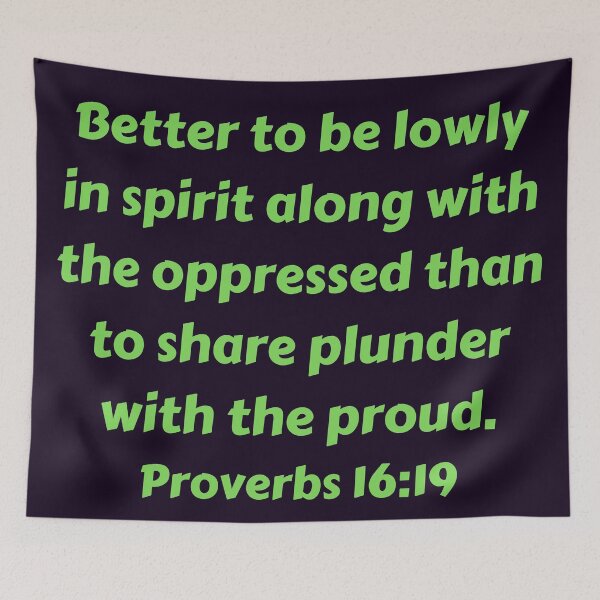 Aperçu de l'œuvre Bible Verse Proverbs 16:19 créée et vendue par Prayingwarrior.