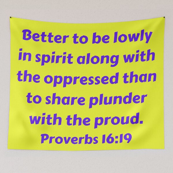 Item preview, Bible Verse Proverbs 16:19 designed and sold by Prayingwarrior.
