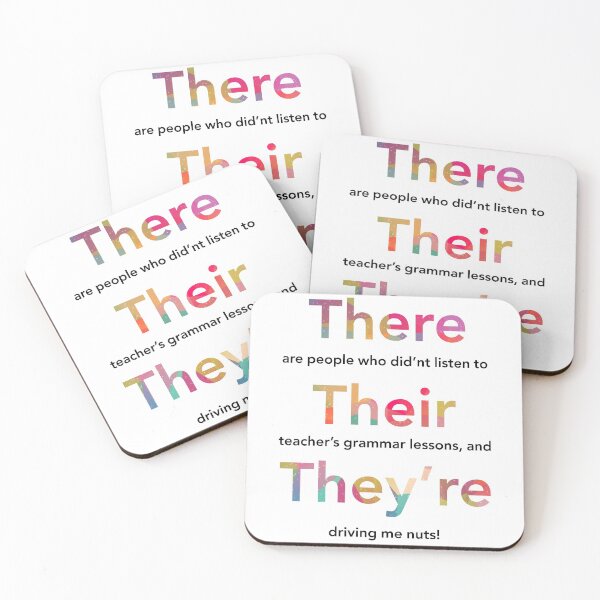 Item preview, Grammar Police There Their They're Gift designed and sold by freeArt10.