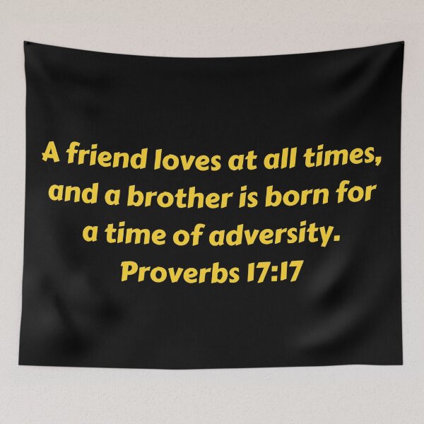 Item preview, Bible Verse Proverbs 17:17 designed and sold by Prayingwarrior.