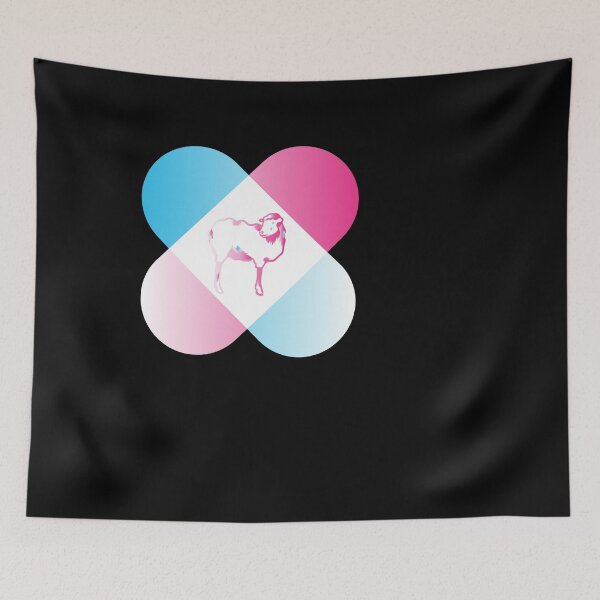 Item preview, Ein Schaf im bunten Kreuz designed and sold by Spirit-Designs.