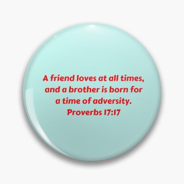 Item preview, Bible Verse Proverbs 17:17 designed and sold by Prayingwarrior.