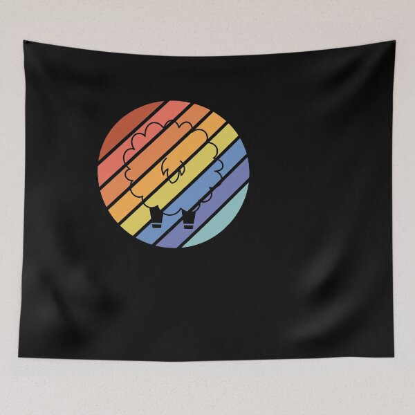 Item preview, Schaf auf dem Weg bunter Hirten Schaefer designed and sold by Spirit-Designs.