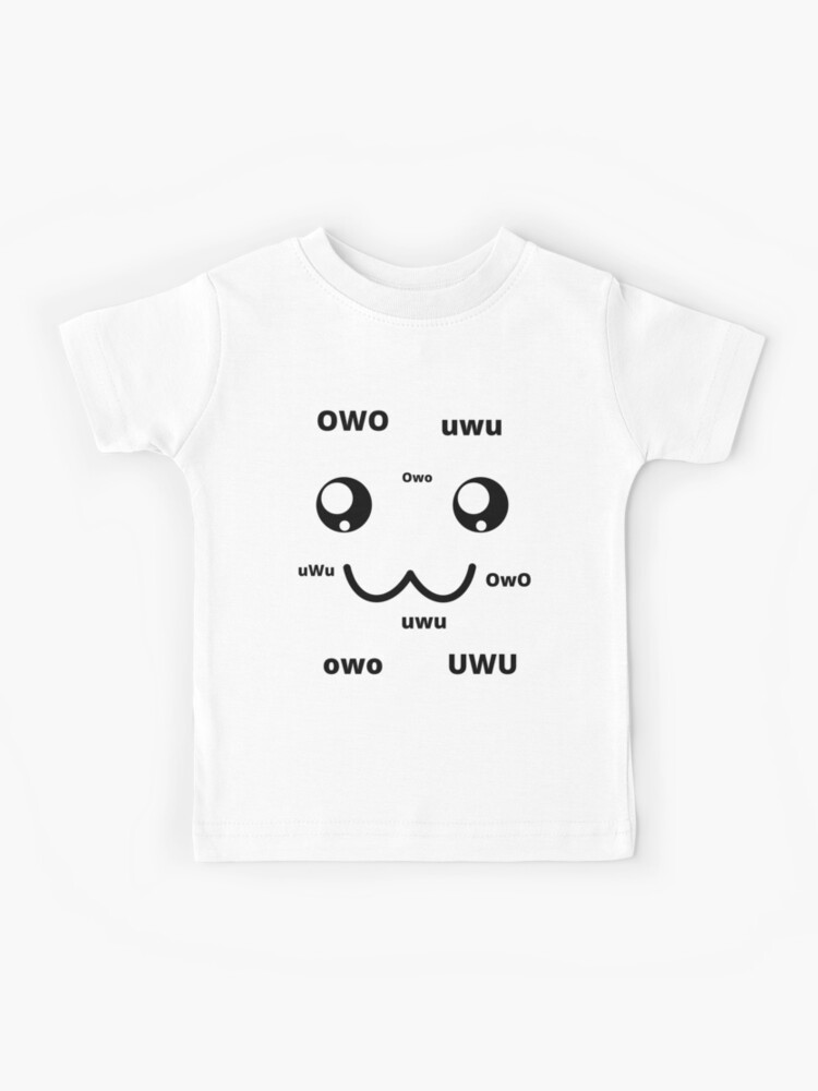 uwu t-shirt black - Roblox