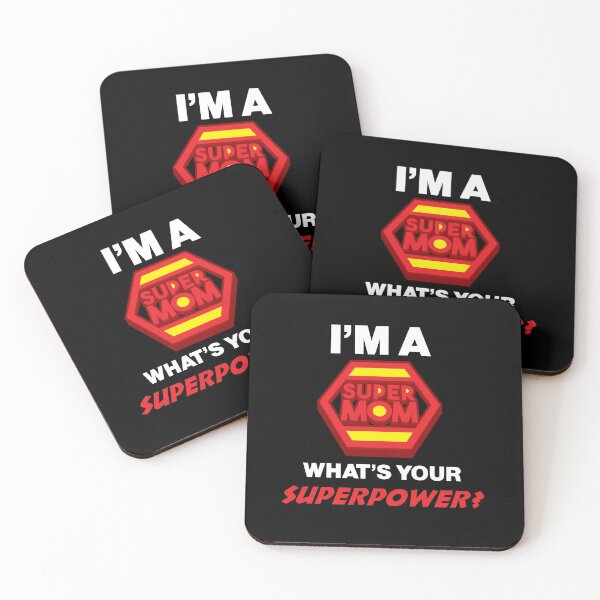 Item preview, I'm a super mom. What's your super power? MINIMALIST DESIGN. Trendy and Cool designed and sold by Unicorn Karen.