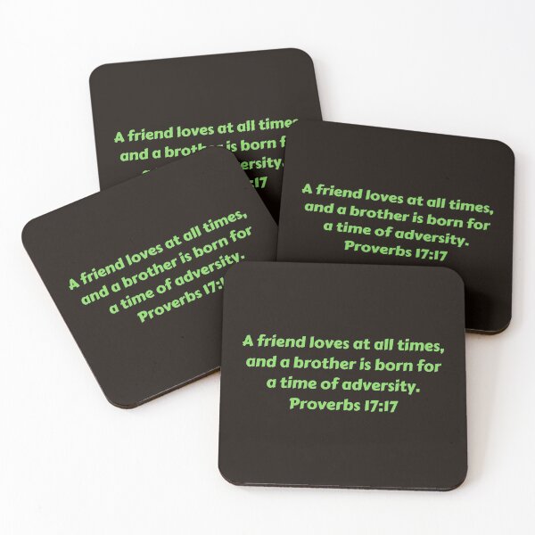 Item preview, Bible Verse Proverbs 17:17 designed and sold by Prayingwarrior.