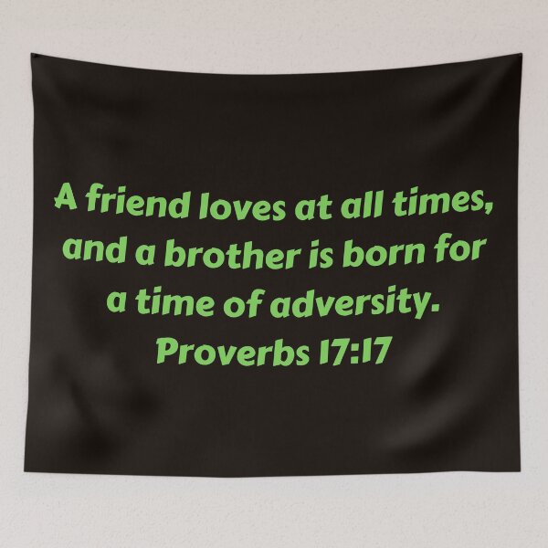 Item preview, Bible Verse Proverbs 17:17 designed and sold by Prayingwarrior.