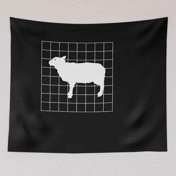 Item preview, Das karierte Schaf auf der Wiese designed and sold by Spirit-Designs.